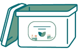 学校のロリエ専用ボックスのイメージ