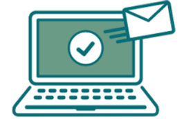 メールを送信するイメージ